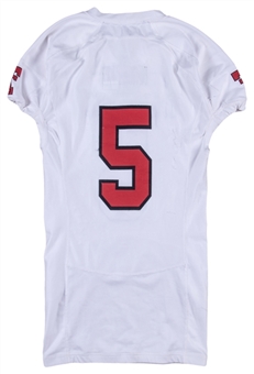 2015 Patrick Mahomes Game Used Texas Tech #5 Road Jersey Used On 9/19 & 11/26 - 743 Total Yards & 5 Total Touchdowns! (Texas Tech COA & SIA Photomatch)